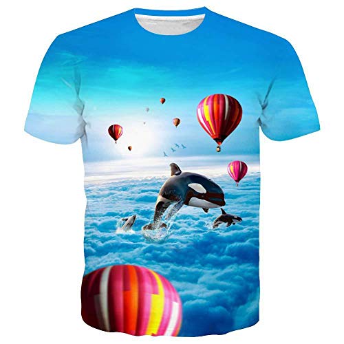 Blauer Seestern Men's T-Shirt 3D Printed Pattern Quick Dry Casual Summer T Shirts Novelty Short Sleeve T-Shirt-S Cover