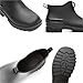POAUYHB Women's Rain Boots Women's Rain Boots PVC Black Waterproof Short Tube Garden Shoes Fashionable Water For Women(5.5)