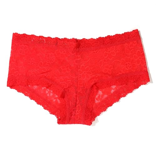 Image of hanky panky - Daily Lace Boyshorts | Women's Underwear, Soft Stretch Fit Panties, Cotton Blend | Sizes (XS-XL), 3 pack