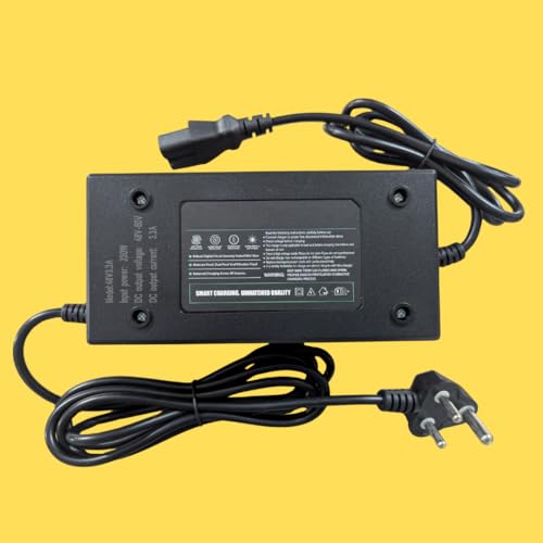 Image of 48V 3.3A Waterproof Electric Scooter Charger for E-Bike | Lead Acid & Graphene Battery Charger | 24Ah-32Ah (4x12V) | Fast & Rapid Charging | 4 Battery Electric Scooter Charger