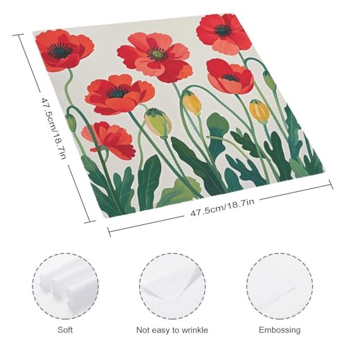 Servilletas de Tela con Estampado Floral Cuadradas 18.7 in miniatura 2