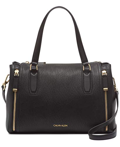 Calvin Klein Reyna Novelty Satchel Caramel Combo One Size