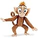 Emishin Peluche Animal Peluche Toys Abu Monkey Mignon Peluche Animal Soft 30 cm 12 Garçons Fille Jouets Enfants Cadeau Enfants