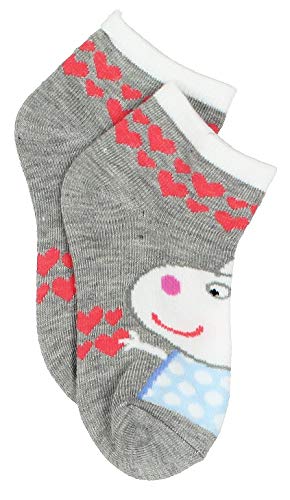 Peppa Pig – Conjunto de meias infantis para meninas, Friends Quarter Multi, Shoe Size: 4-7
