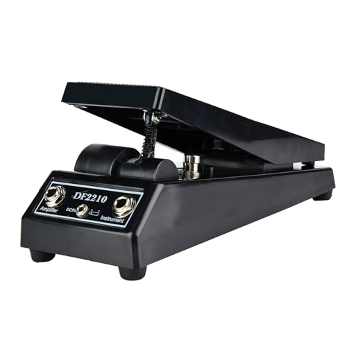 Pédale de guitare LWah stéréo noire pour résoudre le manque de place