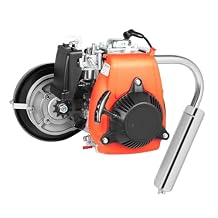 49CC Motorized Bicycle Engine Kit 4-Stroke as Petrol Bike Engine Air-Cooled System Single Cylinder Chain Scooter Engine DIY Conversion Set for Normal 28 V Frame Bike and 26 ATV Bike With Belt
