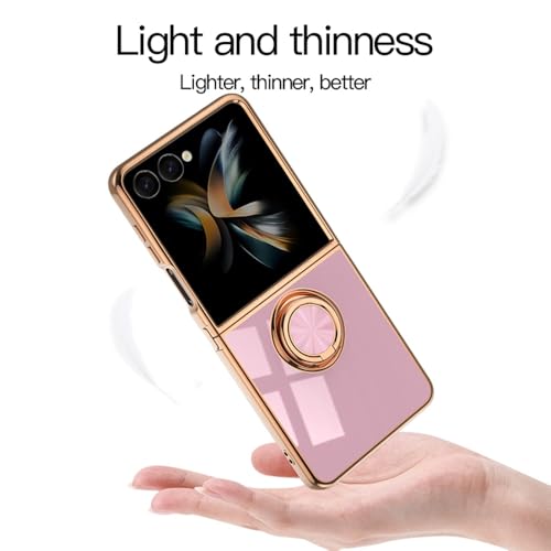 Coque Samsung Galaxy Z Flip 7 silicone EYZUTAK avec anneau magnétique blanc antichute