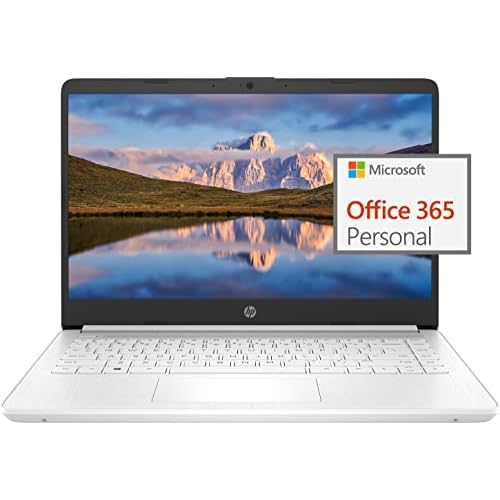 HP 14″ Ultral Light Laptop for Students and Business, Intel Quad-Core, 8GB RAM, 192GB Storage(64GB eMMC+128GB Ghost Manta SD Card), 1 Year Office 365, USB C, Win 11 S