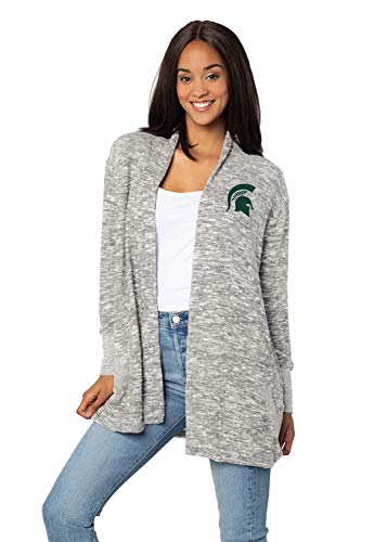 Image of chicka-d Women's Cozy Fleece Cardigan Heather Grey
