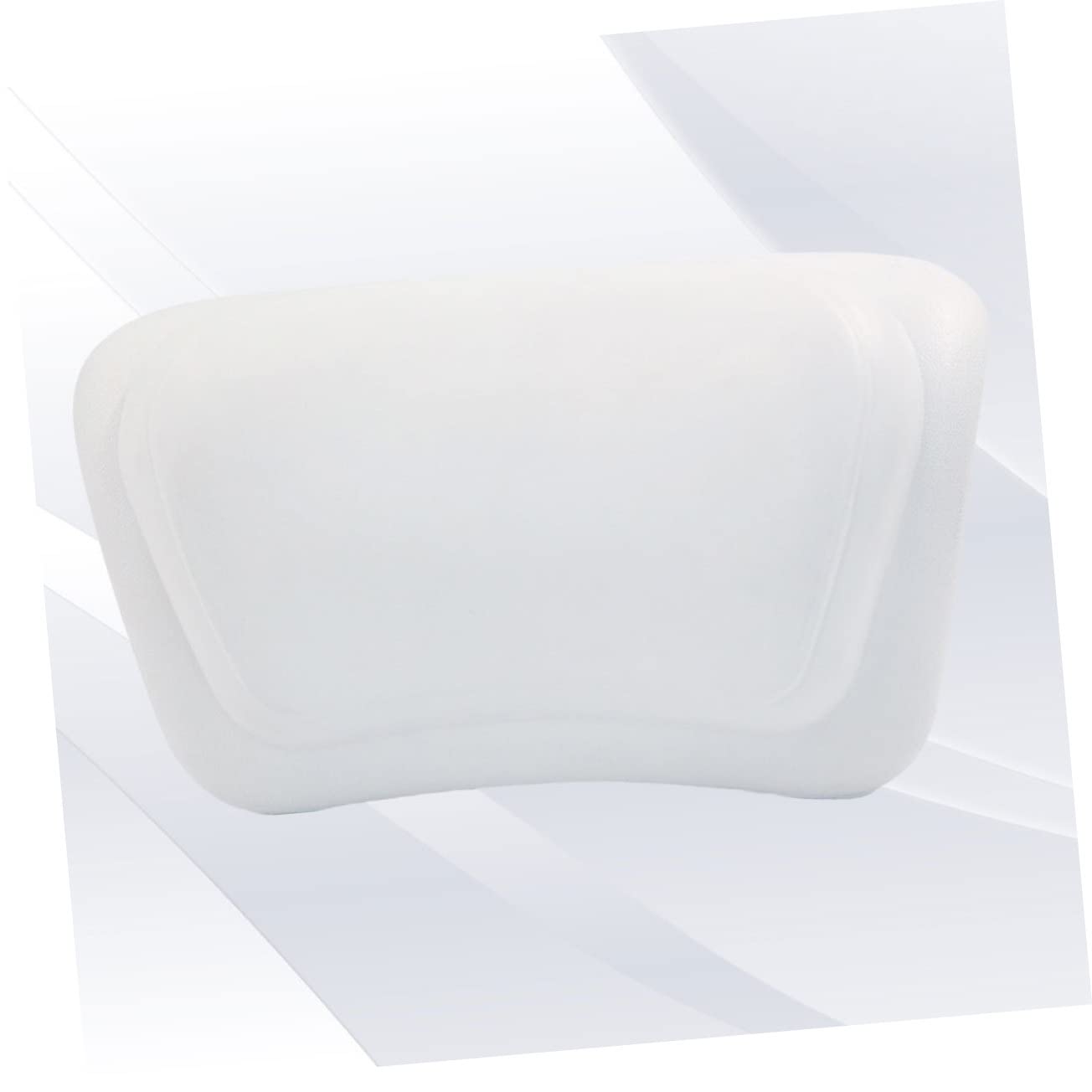 CALLARON 1pezzi Cuscino da Vasca in Spugna Resistente Superficie in Pu Cuscino da Bagno Ventose Potenti Adatto per Vasche da Bagno e Vasche Idromassaggio di Tutte le Dimensioni Bianco