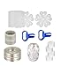 Produktbild KAHEIGN 41Pcs Ballonbogen Girlande Dekoration Streifen Kit - Ballon Klebeband Streifen/ Punkt Aufkleber/ Bindeknoten Werkzeug/ Blumenclips Ringclips, Ballon Arch Kit für Partyzubehör Dekorationen