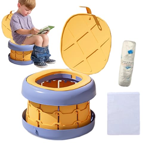 Pot de voyage pliable pour enfants avec fond antidérapant et toilettes portables