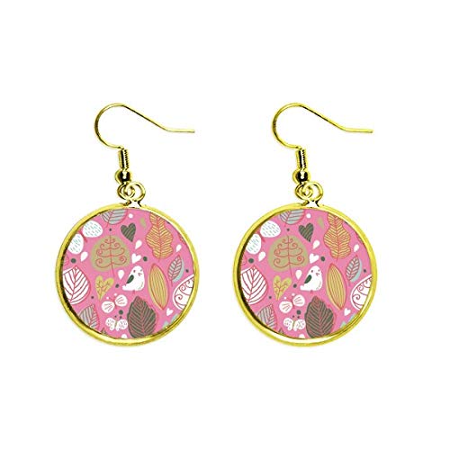 Boucles d'oreilles fleurs en peinture et gouttes d'or pour illuminer vos tenues d'été