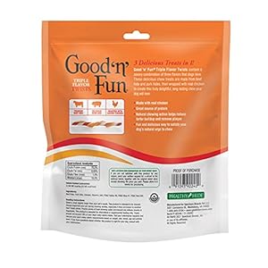 Goodnfun Triple Flavored Rawhide Twists for Dogs 35 Count  Cucciolini Doodles Goodnfun triple flavored rawhide twists for dogs 35 count   cucciolini doodles