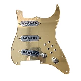 KLKL Pickguard pré-câblé Vintage Vintage Préwired Tri-Sonic Alnico Convertisseur à Coupe Unique 1 Set Harnais de câblage… - Les Beatles, Paul McCartney, John Lennon, RIngo Starr, George Harrison
