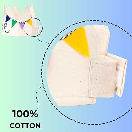 A Thousand Freckles First Birthday Hat for Kids – Premium Handmade One Crown Hat – 100% Cotton, Adjustable for 17–23" Head – Keepsake & 1st Birthday Gift for Boys & Girls3