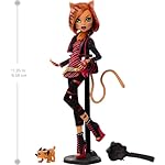 Monster High Boo-riginal Creeproduction Doll, Toralei Collectible Reproduction with Doll Stand, Diary, and Pet Saber-Tooth Tiger Sweet Fangs - Image 2