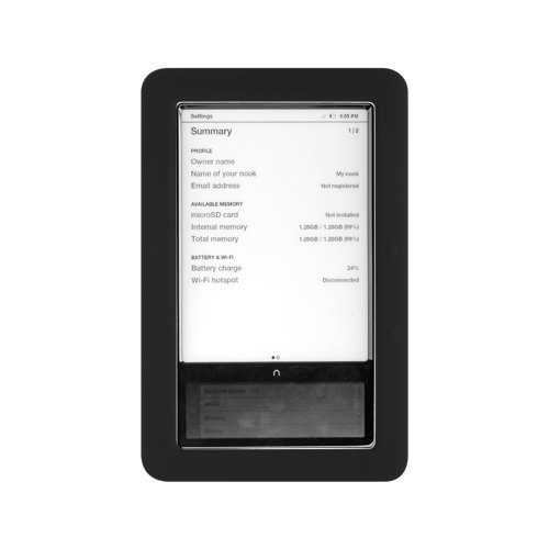 Black Barnes & Nobles Nook E-Book Digital Reader Soft Silicone Skin #TOP19