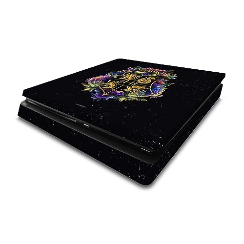Autocollant Harry Potter PS4 Slim skin vinyle console jeu vidéo sticker blason Hogwarts