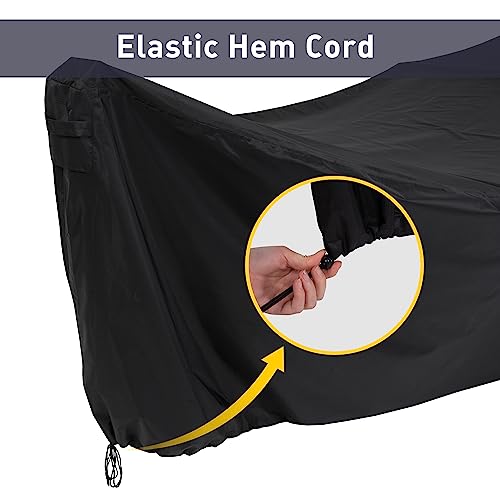 Image of SUNCREAT Hammock Cover, Water-Resistant Polyester Hammock Stand Cover for 14ft Arc Stand, Black