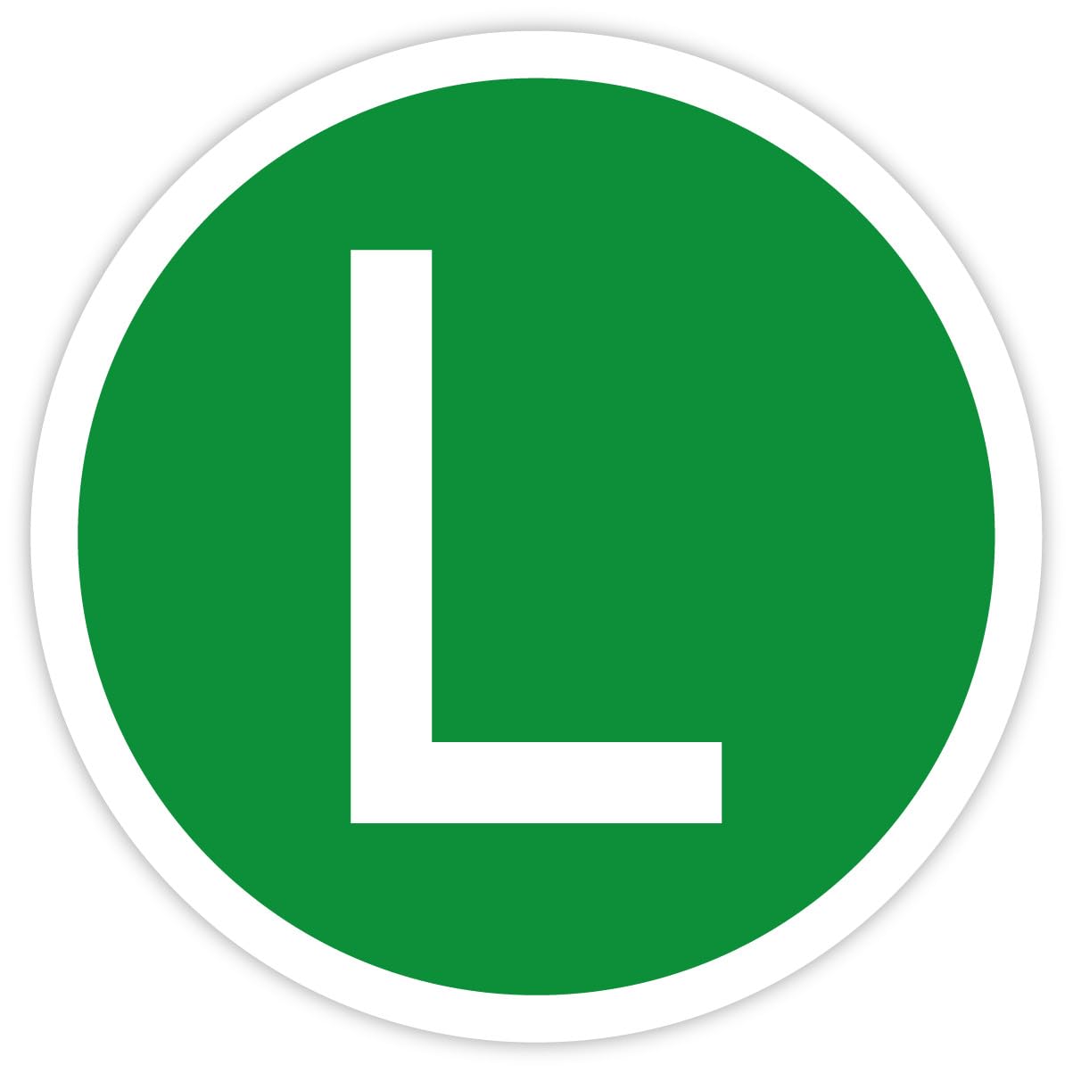 L-Schild Aufkleber LKW Lärmarm – Laminiert & Wetterfest Grüner Punkt mit weißem L – 1x | 2x | 10x Flottenset | Ø 22 cm Made in Germany, Anzahl der Artikel: 10 Stück