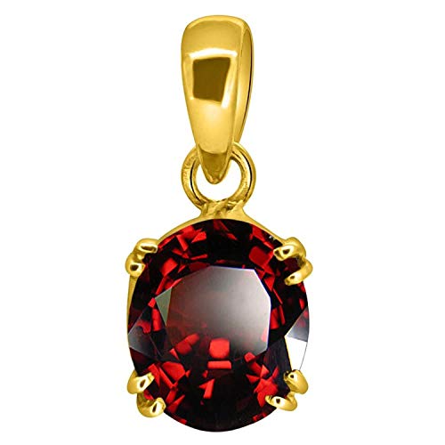 Grenat hessonite pendentif ashtdhatu 8,47 carats pierre naturelle