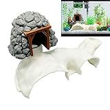 Genérico Cueva para Acuario,Decoración De Paisaje Y Refugio para Camarones,para Acuario - para Betta Corydoras Cíclido Pequeño Bagre Terrario Acuático