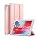 Produktbild aoub Hülle für iPad 9.7 2018/2017 Utradünn superleicht DREI Falten sturzsicher robust transparente Rückseite Schutzhülle mit Auto Schlaf/Wach für iPad 6. Generation / 5. Generation,Rotgold