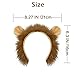 Beviliu Lion Ears Headband - High Realistic Lion Costume Headband for Adult Women Men, Animal Ears Hair Band for Halloween, Christmas, Party, Cosplay