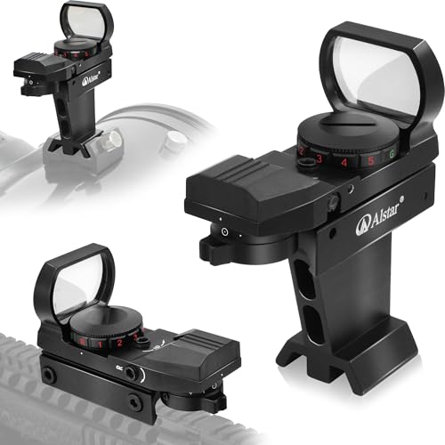 Alstar Red Dot Finderscope for Telescope Deluxe Finder - Metal Star Pointer Viewfinder Astronomical Telescope Accessories with Dovetail Finder Bracket