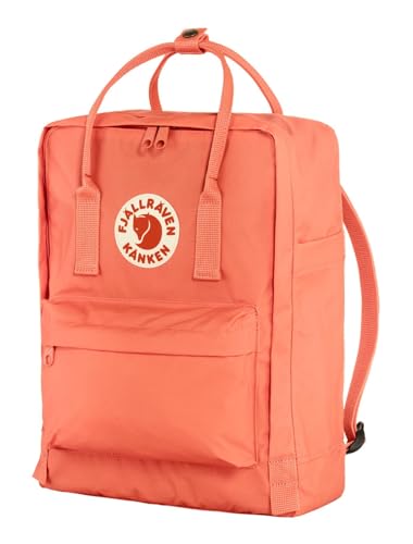 Image of Fjallraven Kanken Unisex Travel Backpack - Side Slip Pocket - Adjustable Shoulder Straps - Dual Top Handles Korall One Size One Size