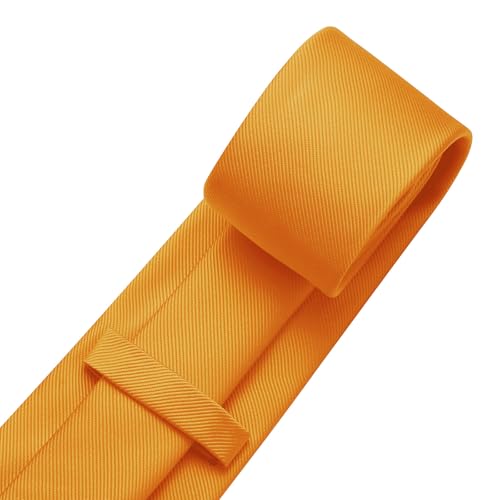Image of DecTwig Men's Ties Solid Color Formal Neckties 3.15 inch (8CM) Black Ties For Men