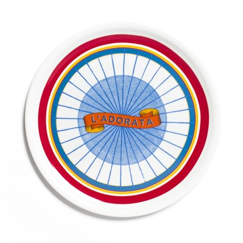 Bitossi Home Assiette à pizza L'Adorata en porcelaine