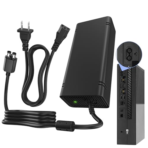 Image of AC Adapter for Xbox 360 Slim Console,135W Power Supply Brick with Cord,Replacement Power Brick for Xbox 360 Slim Console(Not Fit for Xbox360 /Xbox360 E Console)