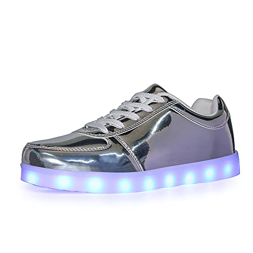 Image of YuanRoad Unisex LED Light Up Shoes with USB Charging Glowing Luminous LED Sneakers