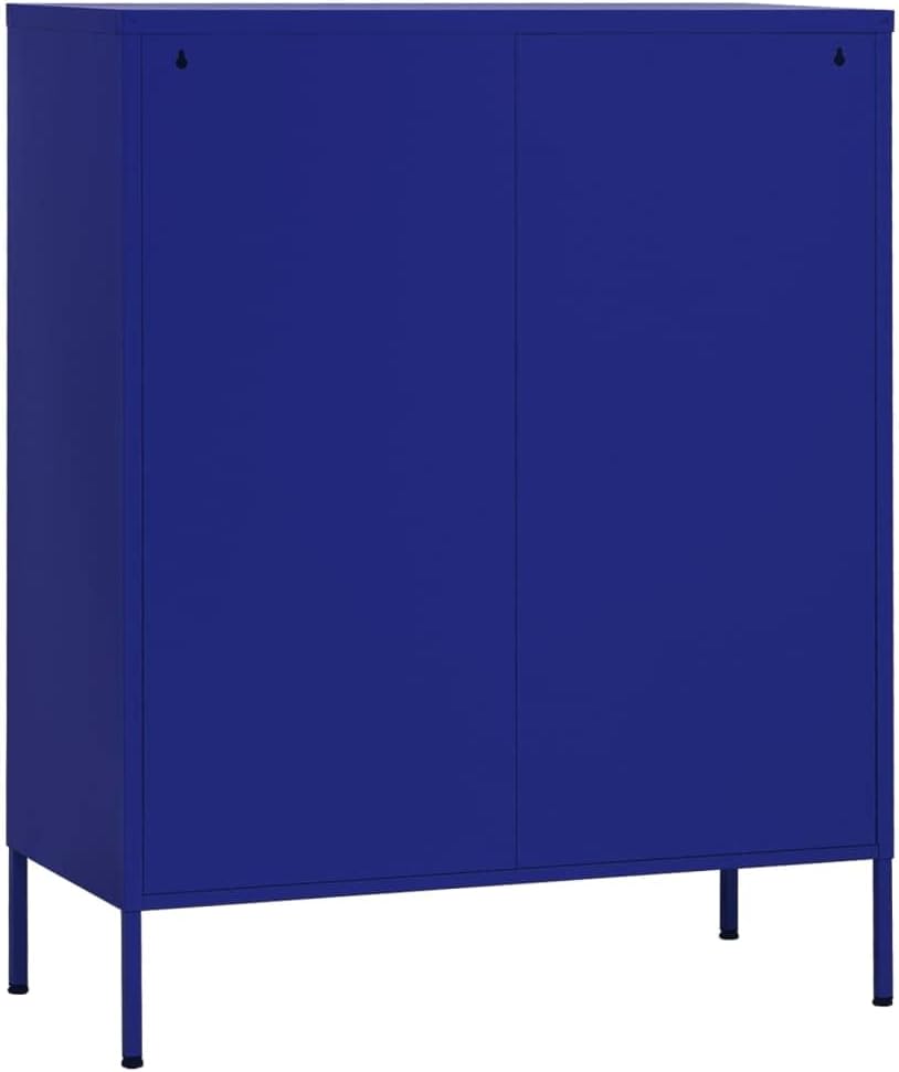 Storage Cabinet Navy Blue 31.5"x13.8"x40" Steel,Office Cabinet, Storage Locker, Cabinet Storage for Organized and Stylish Home Storage