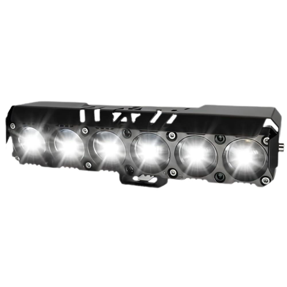 6 LENS Fog Light Yellow & White colour with 4 modes including flashing | Universal Fit for Bike & Car 12V–24V 30W| High Brightness | Stylish & Durable | Universal for bike & car| Pack of 1