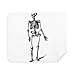 Walking Human Skeleton Sketch Cleaning Cloth Screen Cleaner 2pcs Suede Fabric