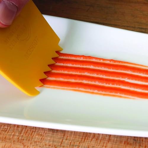 Image of Mercer Culinary Silicone 8 Piece Plating Wedge Set, Multicolor