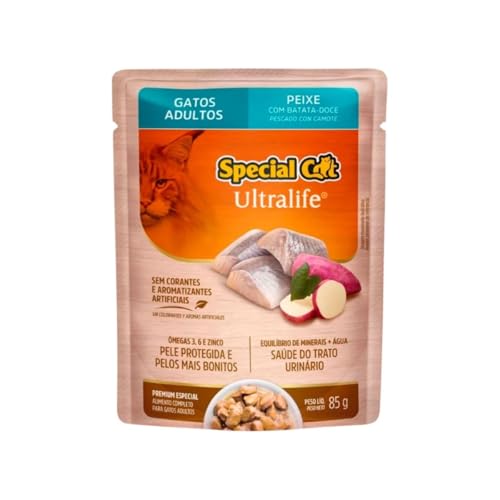 Sachês Special Cat Gato Adulto Peixe Caixa Com 12 Unidades