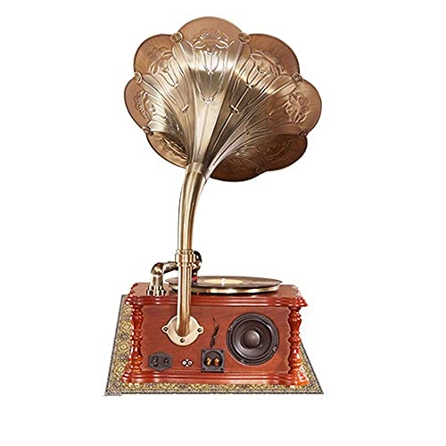 TAISK Tourne-Disque, européen rétro rétro Big Horn Gramophone Vinyl Record Machine Multifonction Bluetooth CD Radio Play… - Les Beatles, Paul McCartney, John Lennon, RIngo Starr, George Harrison TAISK Tourne-Disque, européen rétro rétro Big Horn Gramophone Vinyl Record Machine Multifonction Bluetooth CD Radio Play… – Image 3