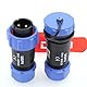 DRRI Weipu IP68 Stecker SP21 2-poliger Stecker Buchse mit Staubkappe Inline-Kabel SP2110/P SP2111/S