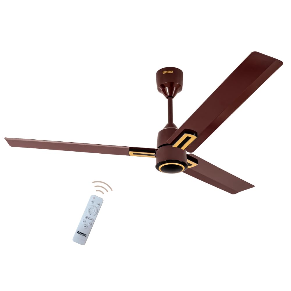 USHA AeroEdge Plus 1200mm BLDC Ceiling Fan with IR Remote | LED Indicator | BEE 5 Star Rated Energy Efficient | 100% Copper Motor | High Air Delivery 220CMM | 2 Year Warranty | (Brown)-image-25