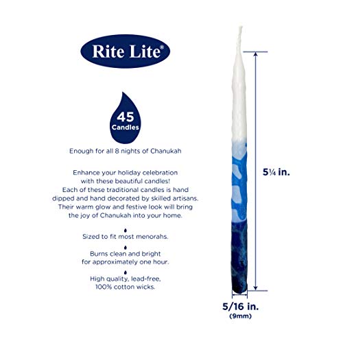Ritelitepremiumdriplessbluewhitehanukkahcandlesbulkvaluepackof45decorativefitsmostmenorahsjewishholidaypartyfavorsaccessoriesdecorationsforall8nightsofchanukah  Urban Country Home Decor Rite lite premium dripless blue white hanukkah candles bulk value pack of 45 decorative fits most menorahs jewish holiday party favors accessories decorations for all 8 nights of chanukah  urban country home decor