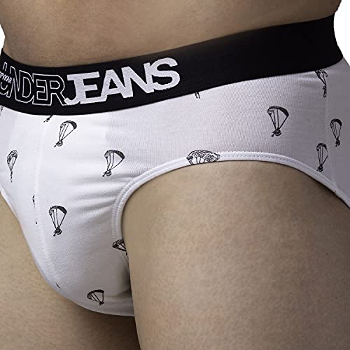 Image of Underjeans Men Cotton Blend Brief - Pack of 2
