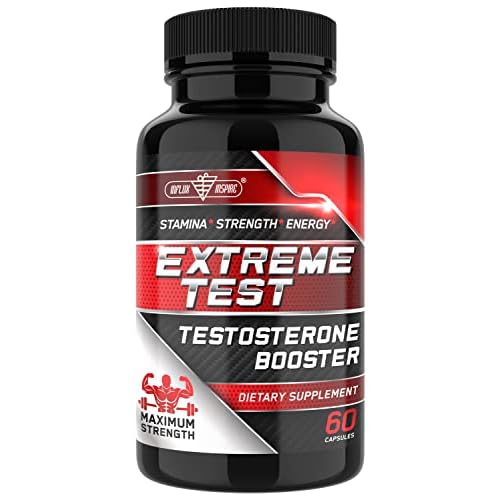 Testosterone Booster Supplement – Male Enhancing Test Boost for Men – Muscle Builder, Workout Supplement, Libido, Strength, Energy & Performance – Tongkat Ali, Boron, Saw Palmetto – 60ct – 30 Servings