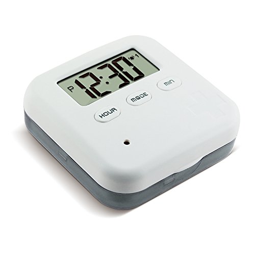 Anself Pillendoos digitale pillen pillendoos elektronische pil herinnering met timer 4 vakken - Image 8