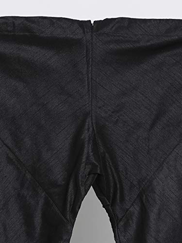 Image of VASTRAMAY VM Mens Silk Blend Kurta Pyjama Set - Classic Ethnic Attire for Timeless Style and Cultural Celebrations | Soft Comfortable Solid Full Sleeves Kurta and Churidar Pyjama Set