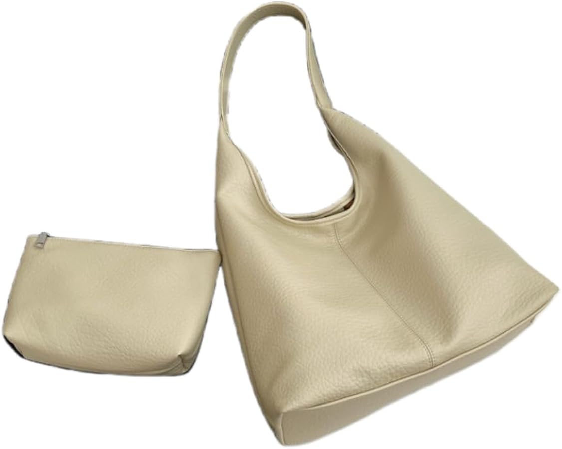 Beige hobo leather handbag Clearance