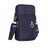 NAVOVI Nylon Phone Purse Crossbody for Women Running Mini Cross-Body Cell phone Wallet Purse Phone A